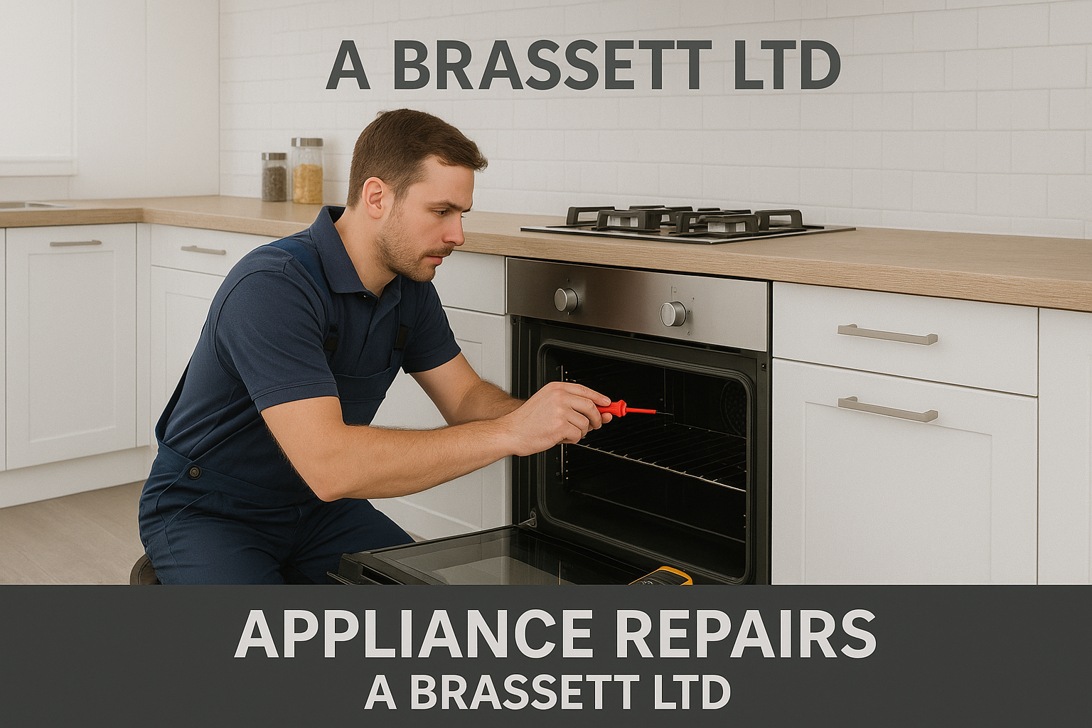 Appliance engineer repairing kitchen appliances in Bromley