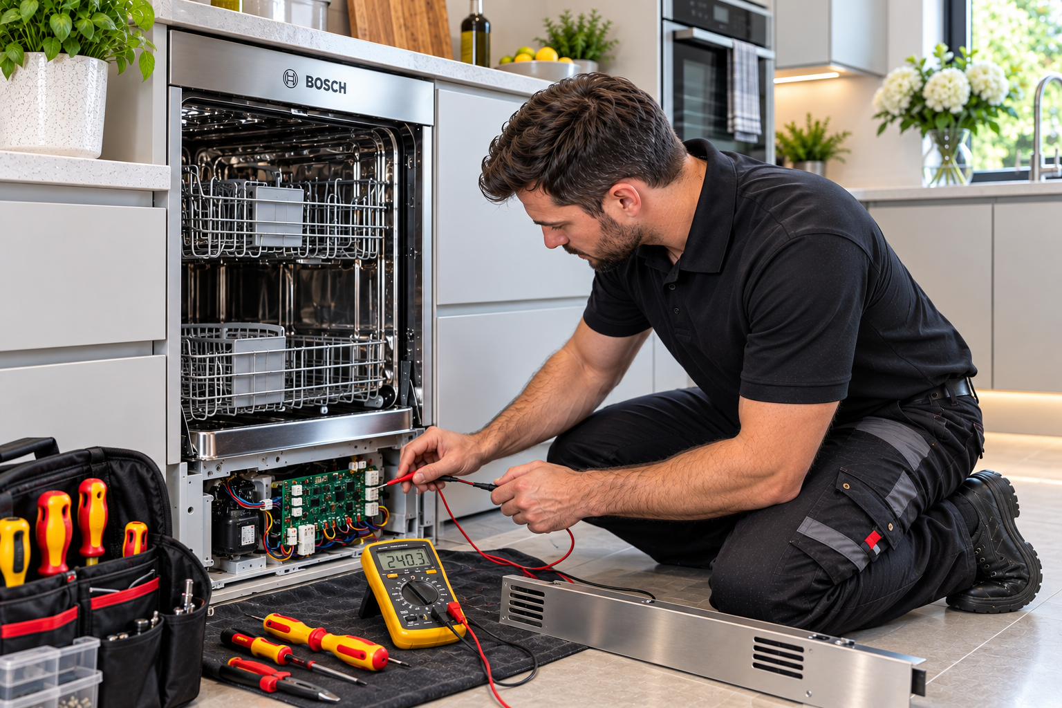 A Brassett Ltd dishwasher repair engineer serving Sevenoaks