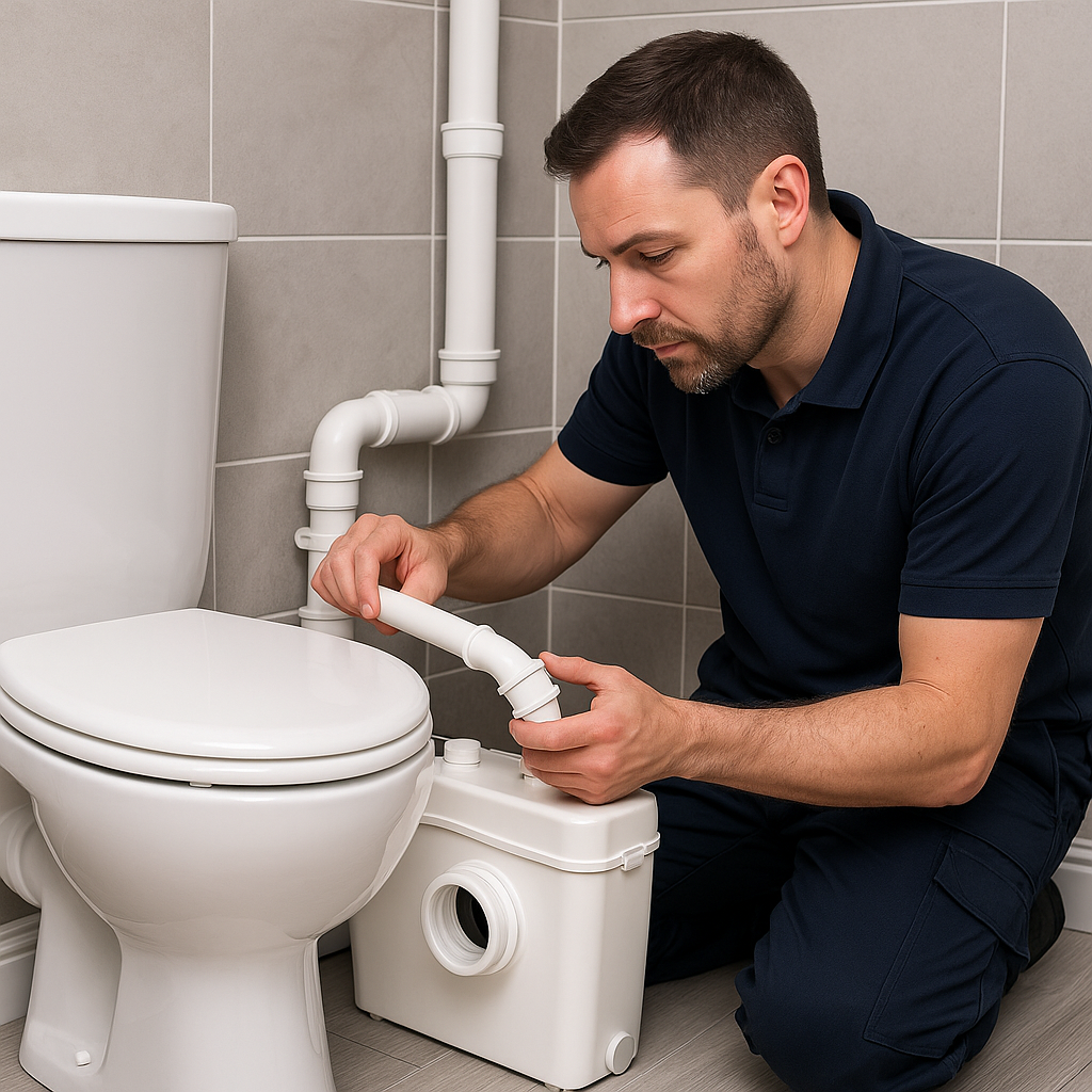 Saniflo installation by qualified plumber