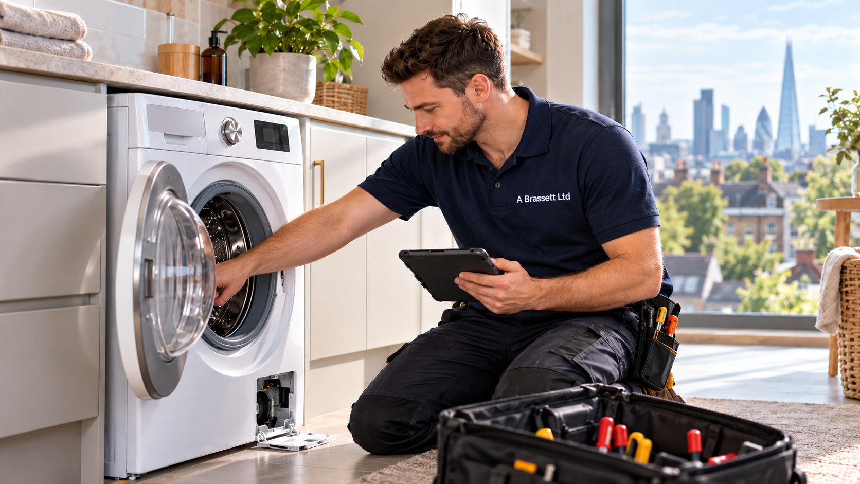 A Brassett Ltd washing machine repair engineer for AEG, Electrolux and Zanussi appliances in Braintree